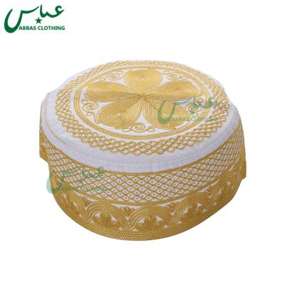 China High Quality Character C047 Islamic Prayer Embroider Muslim Men Hat for sale