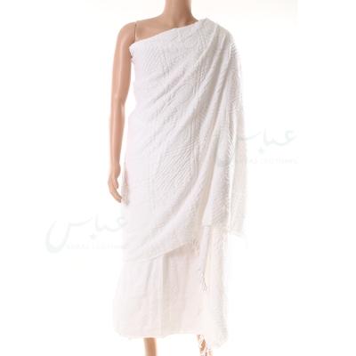 China Factory direct sale 100% compressed Ihram 1200g/pair set 600g/pc *2 pcs ihram for hajj towel for sale