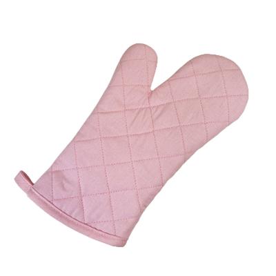 China Waffle Cotton Oven Mitts BBQ Heat Insulation Gloves Microwave Bakeware High Temperature Resistant Cooking Oven Mitts for sale