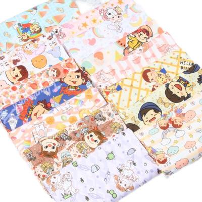 China Organic width 1.1 meters, weight 110g/yard, sew kid clothes dresses home decor patchwork DIY material cartoon 100% cotton fabric wholesale for sale