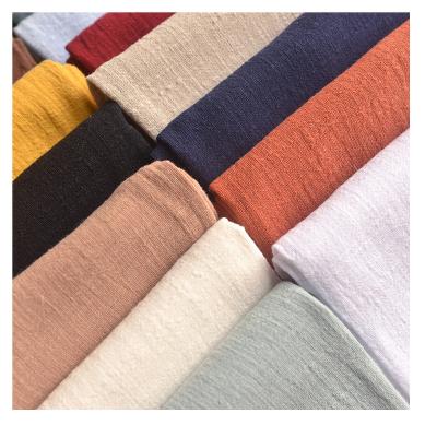 China Organic Sand-washed Bulk Canvas Cotton Fabric For Dress Shirts Blouses Bedding Curtains Bedding Curtains DIY Handmade Sewing Material for sale