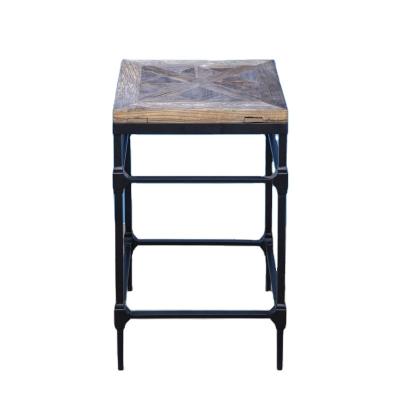 China Factory Hot Sales Elm+Iron Antique Hot Style Recycled Solid Luxury Side Tables for sale