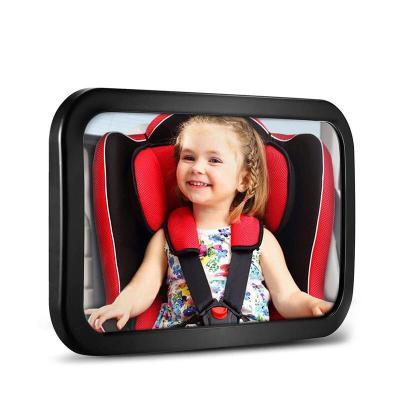 China Parmode Customized Shatterproof Car Mirror 360 Degree Rotating Safety Baby Back Seat Mirror for Travel Car Baby Mirror for sale