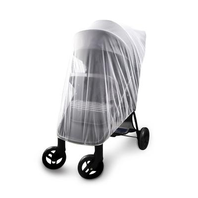 China Foldable Durable Baby Stroller Mosquito Net Stroller Accessories Anti Bug Mosquito Edge Polyester Stroller Elastic Net Mosquito Baby Stroller for sale