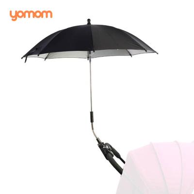 China UV Resistant/Rainproof/Sunshade/Promotion Stroller Accessories 360 Degree Ray Stroller Sunshade Rain Canopy Adjustable Anti-UV Portable Stroller Umbrella For Baby for sale