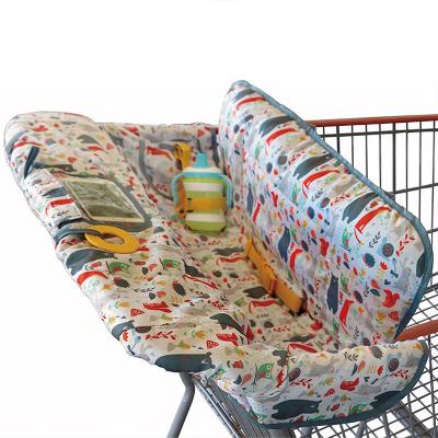 China Durable Amazon Choice Foldable Shopping Trolley Cover 2 in 1 Umpire Chair Cover for Kids Comfortable Shopping Cart Cover for Baby for sale