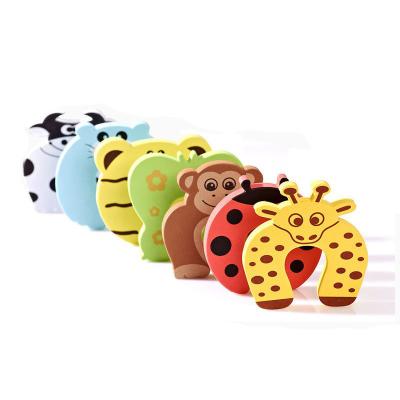 China Baby Finger Protection EVA Foam Cute Door Stopper Baby Finger Pinch Guard Cartoon Animal Door Stopper Cushion Guard Baby Door Stopper for sale