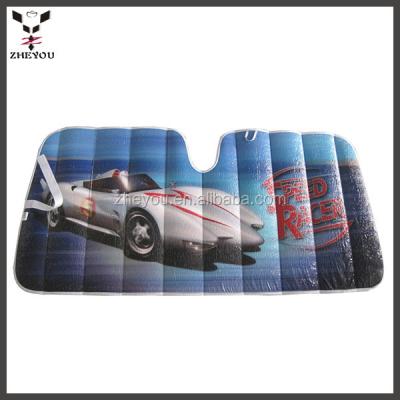 China Popular Racer Design PE Speed ​​Car Window Sunshade Sun Shade Funny Car for sale