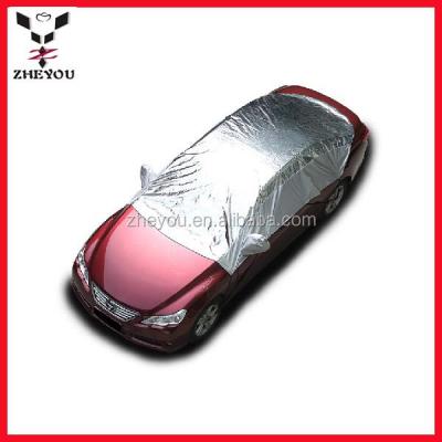 China Half Waterproof Sun Protection For Car Magnetic Inflatable Car Cover for sale