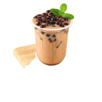 China Single Wall Custom Printed 12oz 16oz 22oz 32oz PP Boba Plastic Cup U Shape Fruit Milk Bubble Tea Disposable Plastic Cup for sale