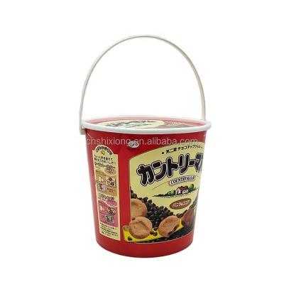 China With Handle Popcorn Bowl Plastic Container Movie Theater Bucket 5L Plastic Packaging Popcorn Bucket for sale