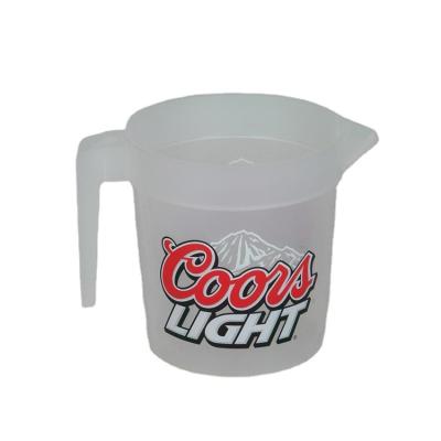 China PP Factory Manufacture Various Customization PP White Plastic Beer Pitcher for sale