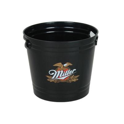 China Hot Plastic Reusable Food Grade Ice Bucket Direct Selling Food Packing And Popcorn Plastic Ice Bucket for sale