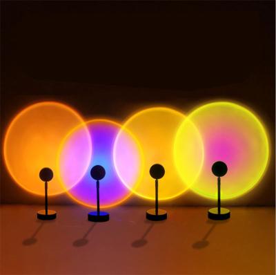 China New European Remote Control Colorful LED Atmosphere Sunset Lamp Small Projection Lamp Night Lamp for sale