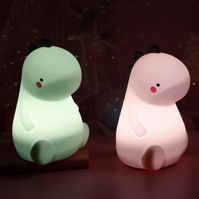 China New Modern Lightigrer Sale! Dinosaur silicone led baby children living room bedroom bedroom living room baby night light small novel gift rechargeable tail lamp for sale