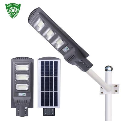 China Road Outdoor Waterproof Garden Lighting 30W 60W 90W 120W Ip65 Integrated Solar Led Street Light for sale