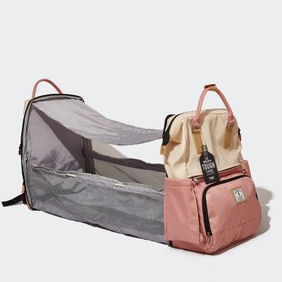 China Others Foldable Baby Diaper Bag With Bed for sale