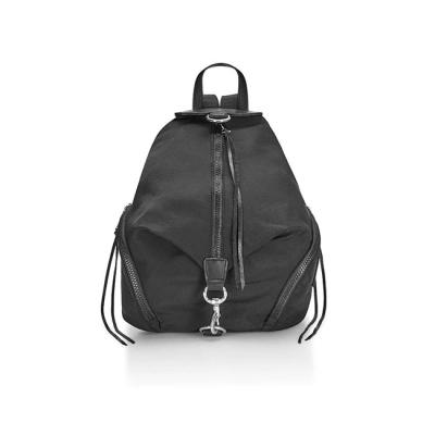 China Other Mini Backpacks Young Teenage Gril School Bags Solid All-match Nylon Backpack For Women With Zippers for sale