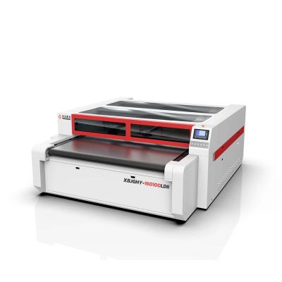 China Water Cooled Double Head Digital Laser Cutting Machine For Leather Shoe Upper Design for sale