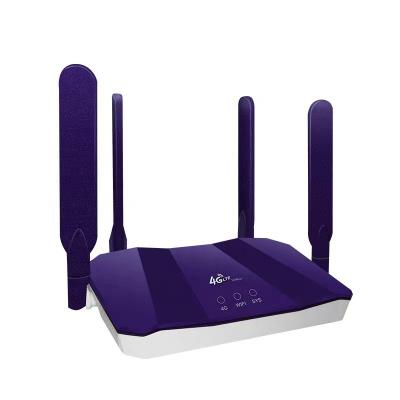 China Factory direct sale 4G outdoor signal home FDD TDD 4G LTE 300mbps wifi CPE wireless router with 4 antenna for Europe Russia market for sale