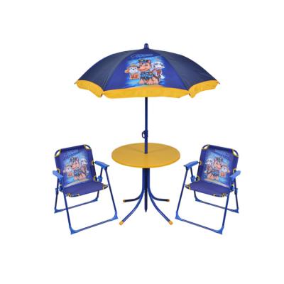 China Outdoor Chair Kids Patio Set Picnic Weather Furniture Folding Table Table With Removable Umbrella for sale