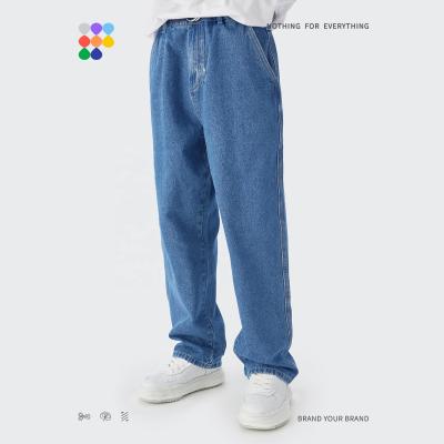 China OEM Breathable Old Washed High Quality Jeans Autumn New Straight-Leg Jeans Pants 13.2 oz for sale