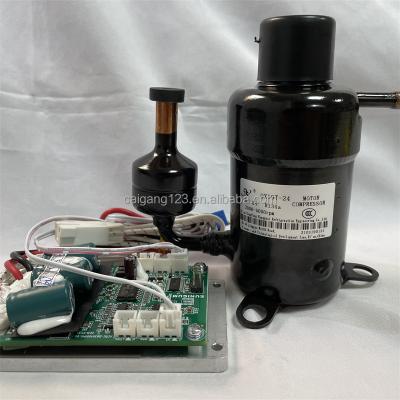 Cina QX19-12 QX19T-24 QX19T-48 QX325-24 R134 Mini Refrigeration Parts DC Inverter 12V 24V 48V QX19 Rotary Compressor in vendita