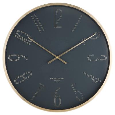 China Unique Simple Minimalist 16inch 40cm Metal Wall Clock Design Home Decoration For Living Room for sale