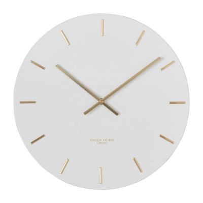 China Nordic Modern Minimalist 12inch 30cm MDF Quartz Wall Clock for sale