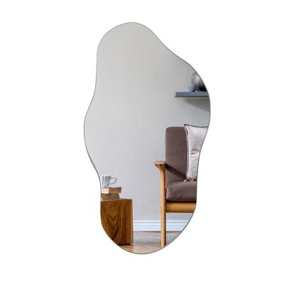 China Modern Hot Irregular Wall Mirror Living Room Bathroom Ins. Nordit Korean Style for sale