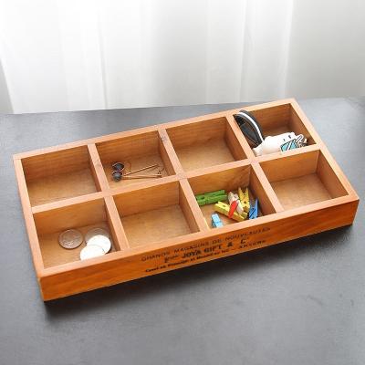 China Simple and fresh wooden desktop storage box small storage box retro succulent wooden box of things for sale