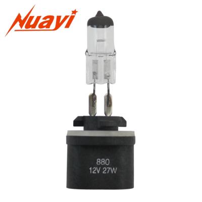 China 880 H27W PG13 12V Auto Clear Halogen Fog Light Bulb Halogen Bulb Length:44.5mm Diameter:9mm for sale