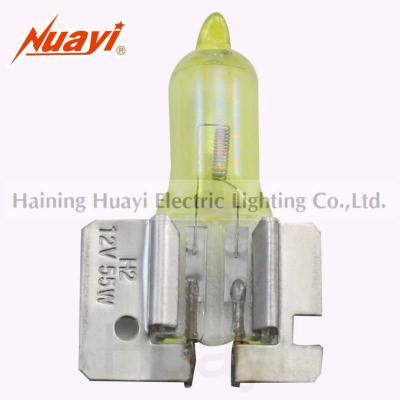 China Auto Lamp H2, Yellow Automotive Headlight Car Halogen Fog Light Bulb 12V55W H2 12V55W for sale