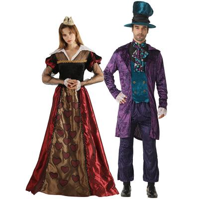 China Wholesale Polyester Halloween Alice in Wonderland Queen of Hearts Costume for sale