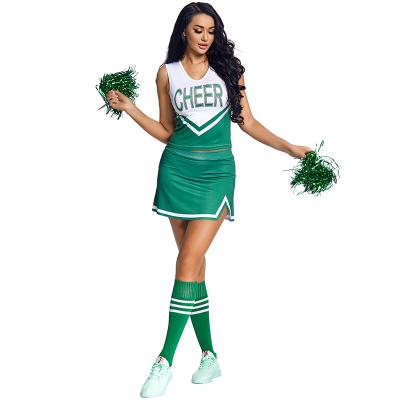 China Cheerleader Uniforms European Game Clothes Game Costume Women's Plus Size Cheerleader Clothes Uniform for sale