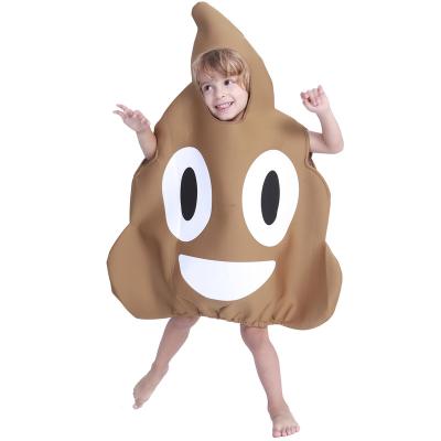 China 100% Polyester Funny Cosplay Fancy Dress Kids Mascot Costumes For Kids Shit Tunic Child Poo Halloween Costume Kids for sale