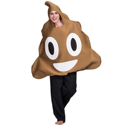 China 100% Polyester Poop Jokes Cosplay Costume Shit Creative Halloween Campus Party Activities for sale