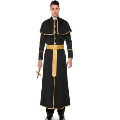 China Plus Size Halloween Costumes Disguised Jesus Christ Missionary Priest Dress Maria Priest Nun Male Role Play for sale