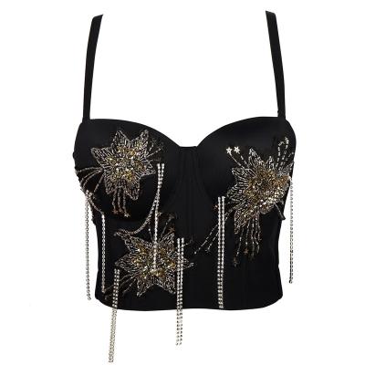 China National Viable Chinese Style Stage Performance Women Corset Bustier Top Clothes Lady Fashion Crop Top for sale