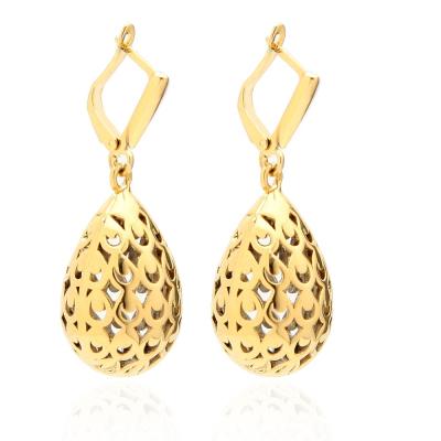 China SDJ Copper Earrings Environmental Friendly Jewelry Factory Wholesale Big Brass Gold Hoop Earrings Gold Plated Hollow Out Earrings For Woman for sale