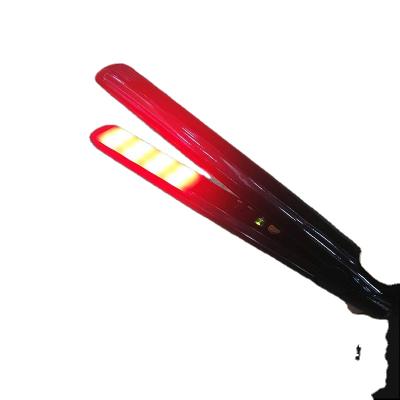 China New Outdoor Ionic Flat Iron Private Label Hair Straightener Electric Ultrasonic Infrared Hair Tools for sale