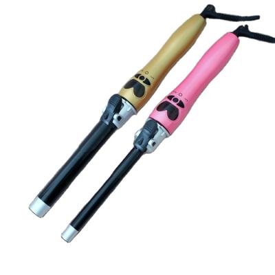 China Cheap and Good Quality Titanium Hair Styling Devices Magic Rotary Electric Hair Curler Rod Curling Iron for sale