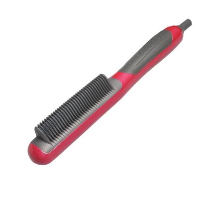 China Dry Ceramic Hair Straightening Brush Straight Hair Comb Straightener Iron Brush for sale