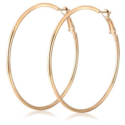 China Large Size Environmental Friendly Hoop Earrings Stainless Steel Hoop Earrings For Women Punk Style Earrings For Ladies for sale