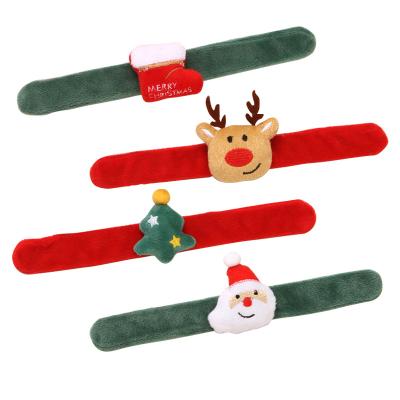 China Environmentally Friendly Festival Slap Christmas Flash Wristband Bracelet For Kids for sale