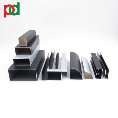 China 6063T5 Glass Wall Profiles Tube Aluminum Peru for sale