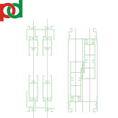 China door & Window Extruded Aluminum Profile To Uruguay And Argentina Serie 25 PN2501 for sale