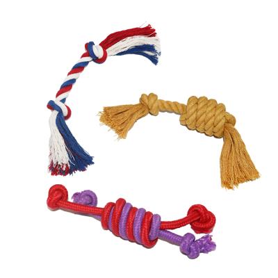 China Thinkerpet Hot Sale Sustainable Pet Cotton Rope Teeth Cleaning Dog Chew Toy for sale