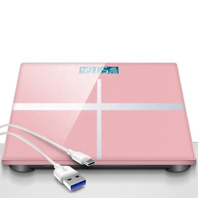 China Customized Fashionable Electronic Digital Led Display Smart Viable Body Fat Scale for sale