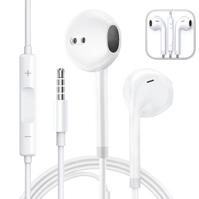 China In-Ear Free Sample 1.2m High Fidelity Earphone 3.5mm With Mic Wired Headset Earpiece for sale